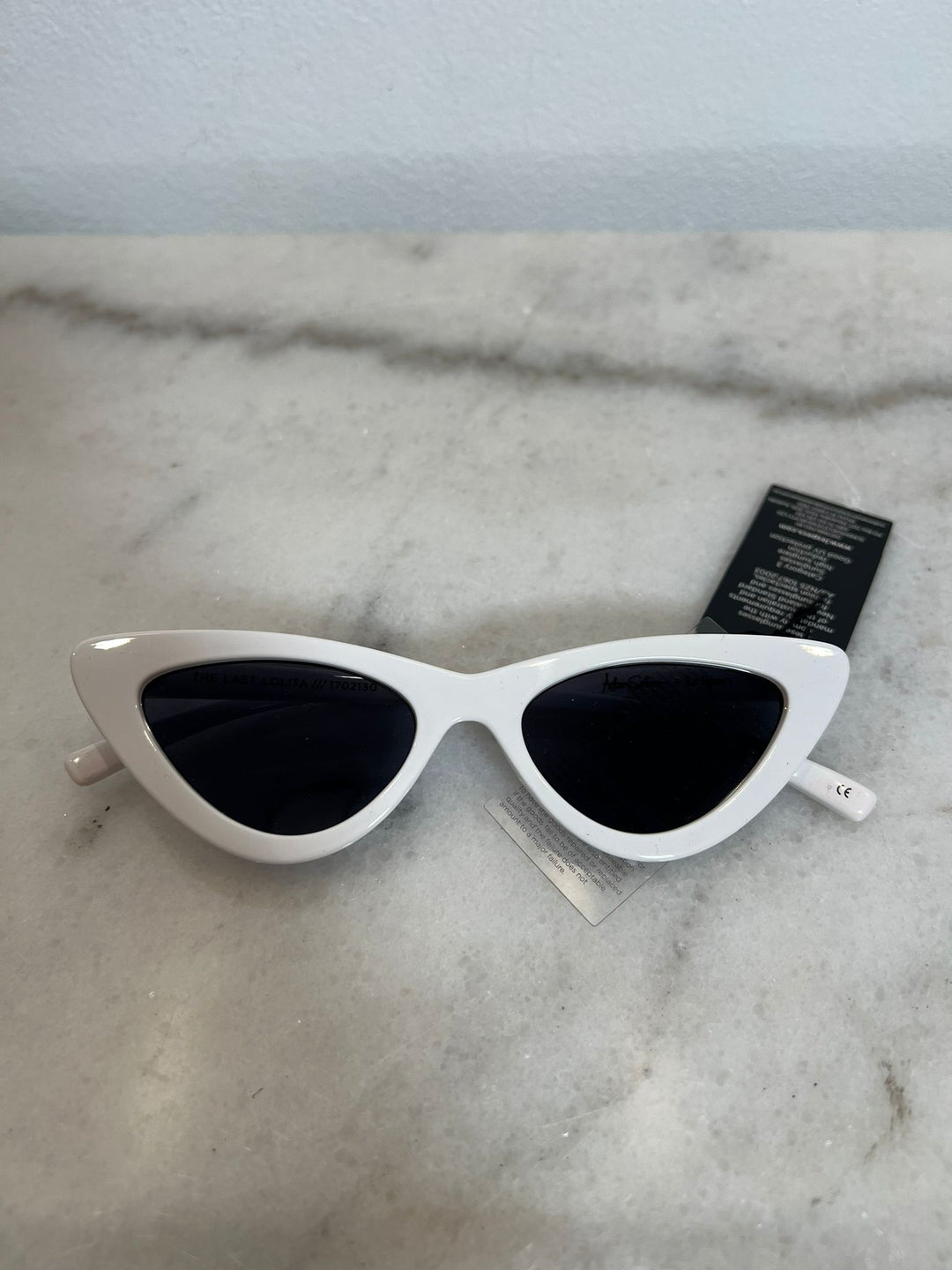 Adam Selman x Le Specs The Last Lolita White Cat Eye  display picture 1