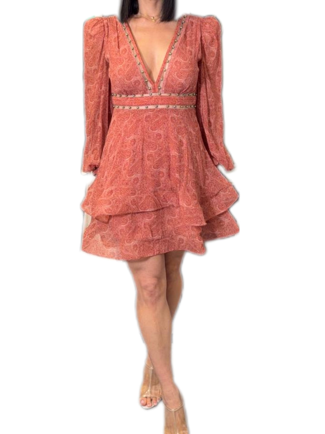 thurley orange dress Silk Mini Dress